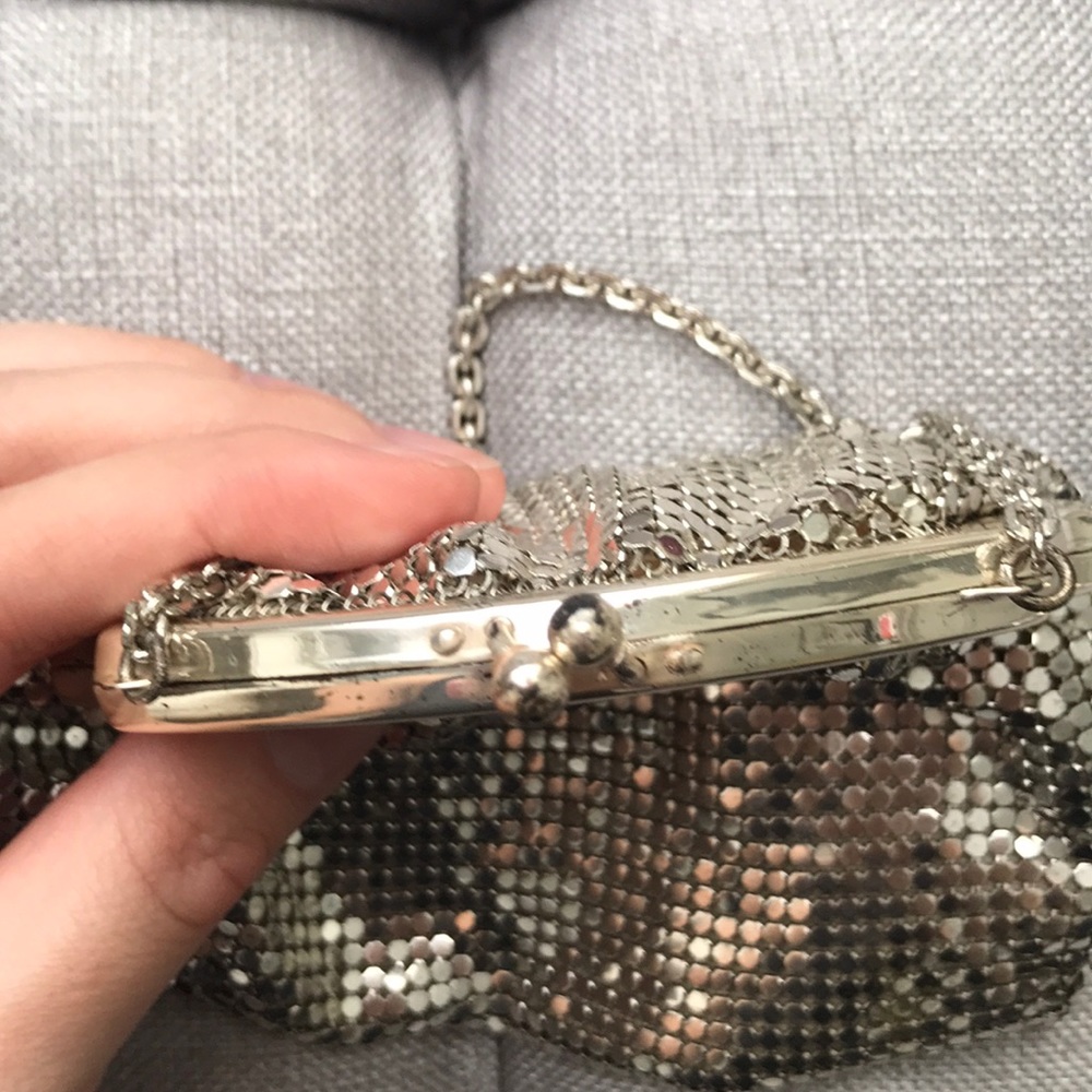Whiting & Davis Mini Vintage Mesh Chainmail Link Bag - Picture 3 of 5